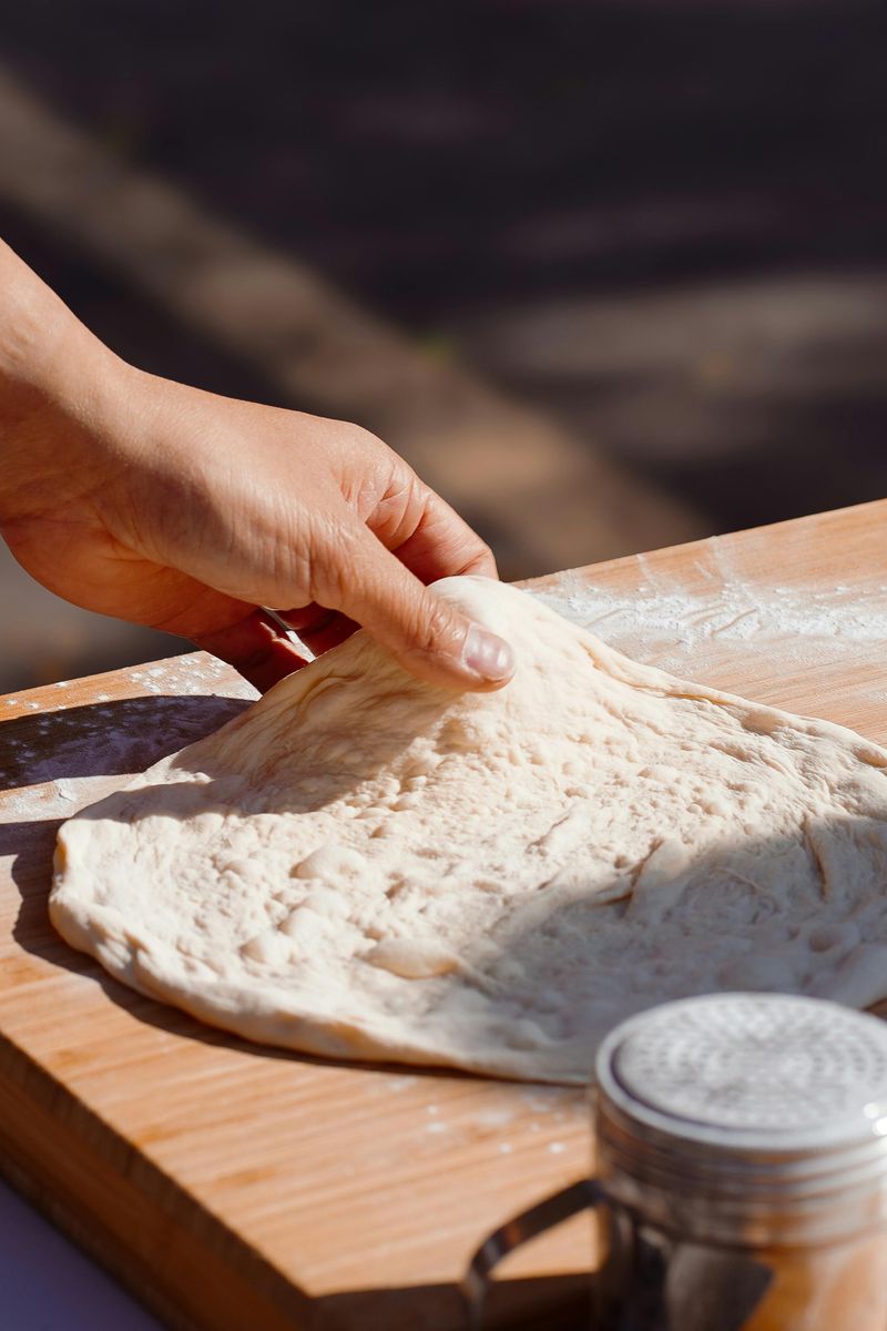 Homemade pizza dough