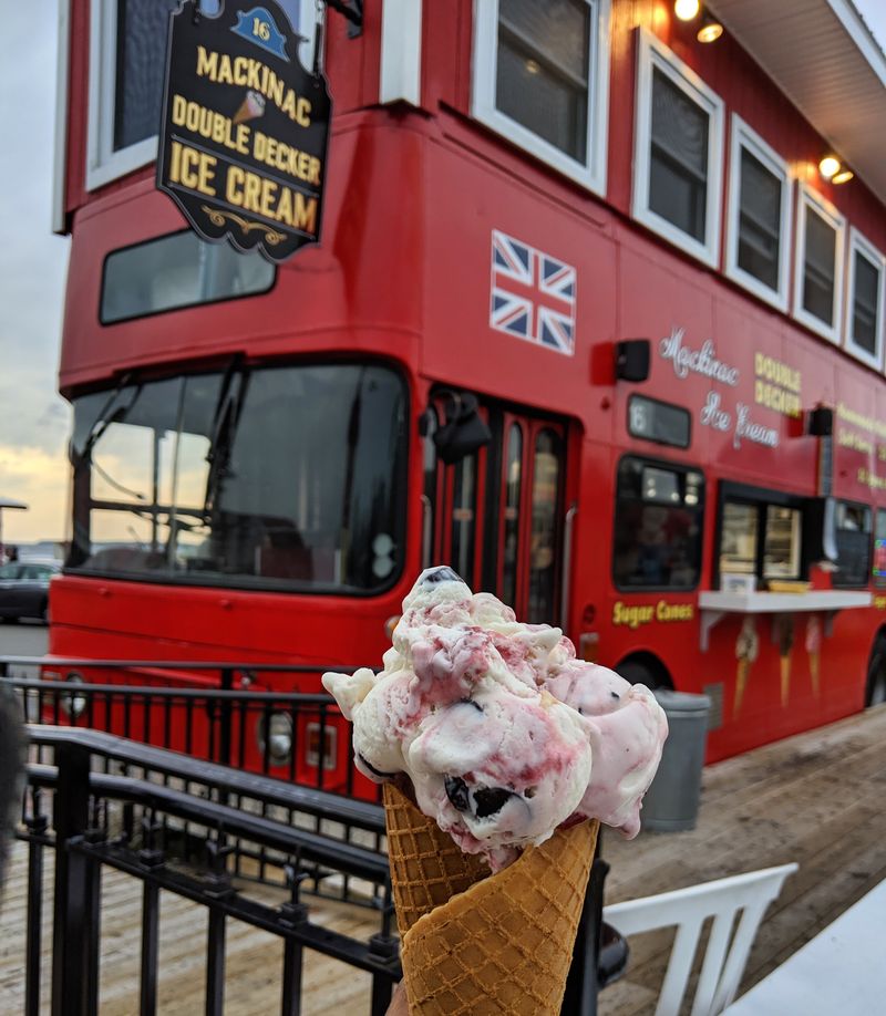 Mackinac Double Decker Ice Cream - St Ignace, Michigan