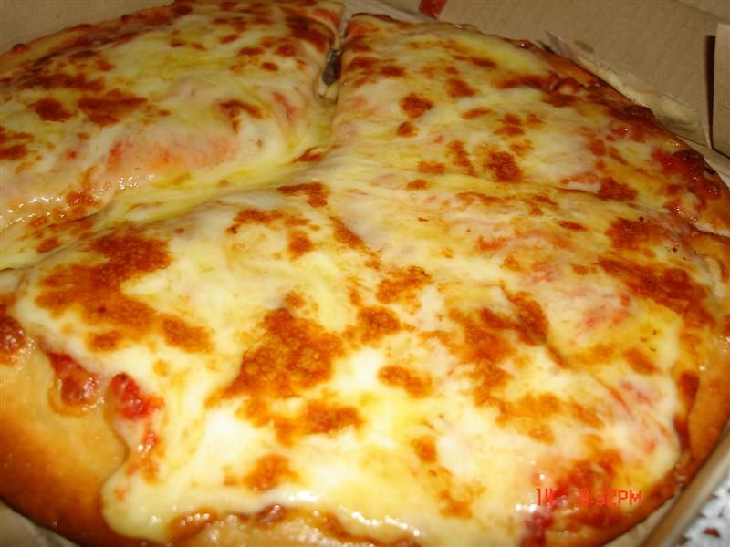Extra cheese pizza
