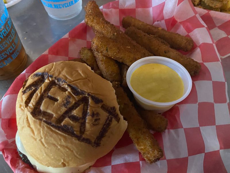The Best Juicy Lucy in the South Might Be Hiding at This No-Frills Florida Burger Joint 6 Zucchini Fries and Fried Pickles Side Show