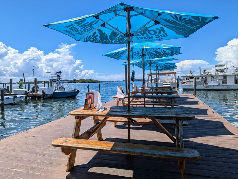This Florida Seafood Shack Serves A Sandwich So Good, People Talk About It All Week 3 Dockside Atmosphere And Picnic Tables