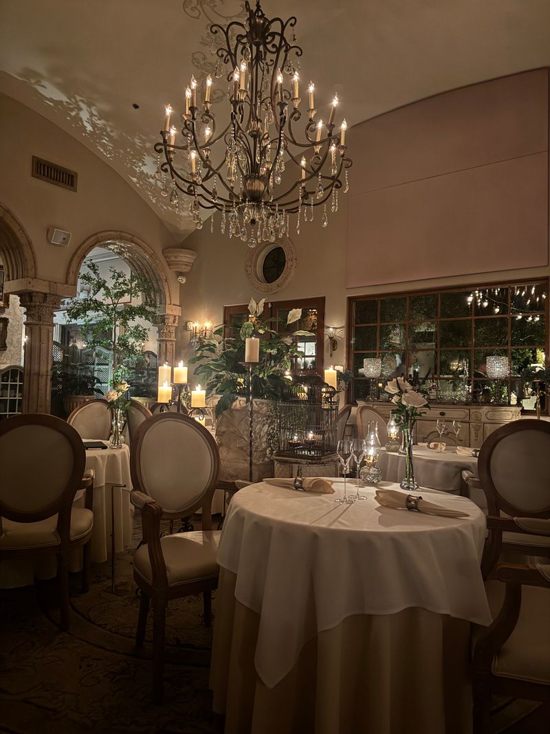 The Setting: Chandelier Glow And Garden Charm