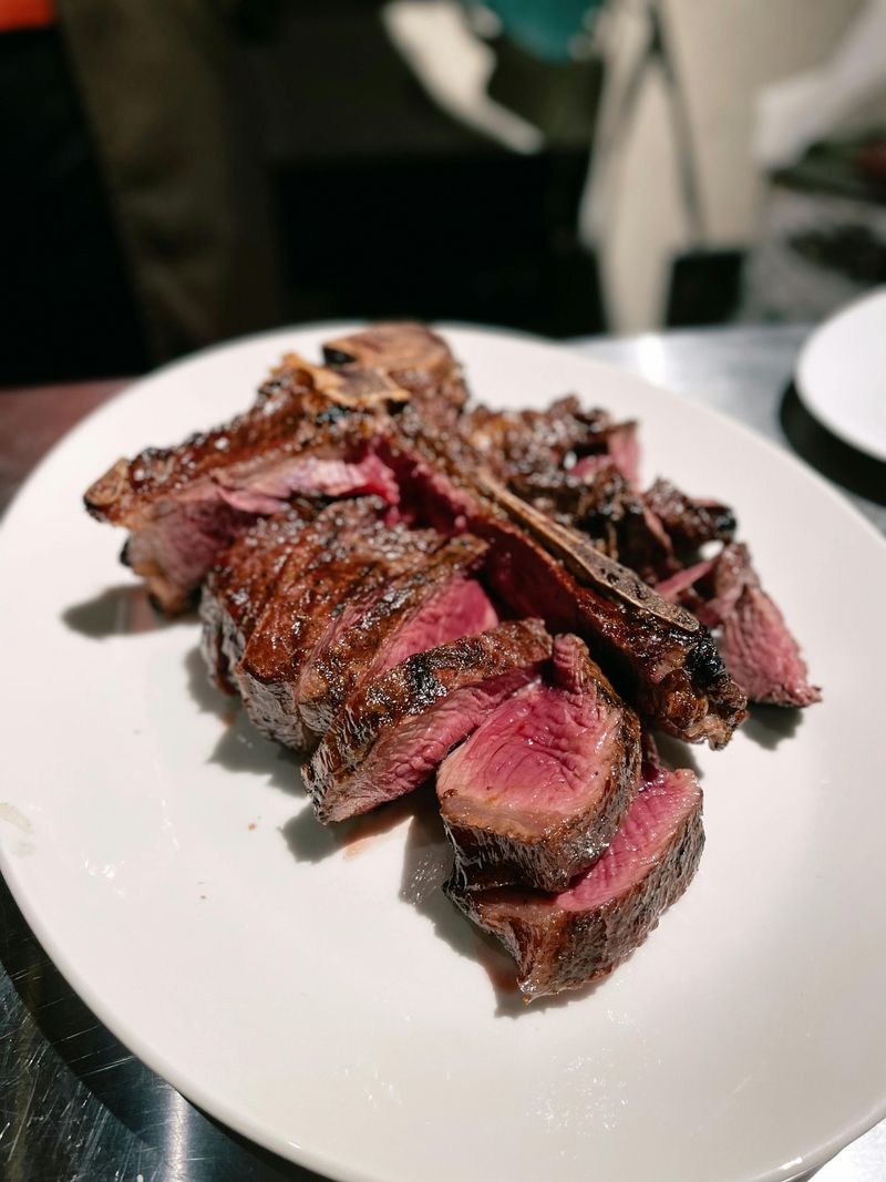 Rare steak