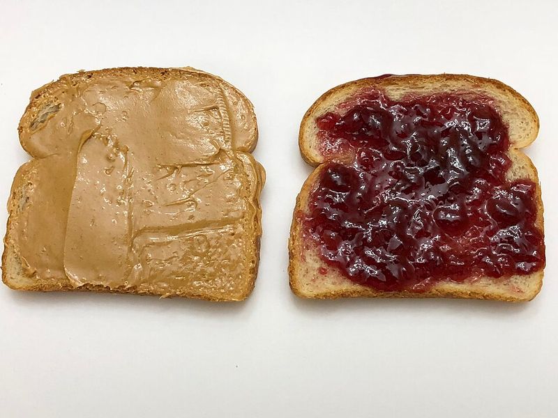 Peanut butter and jelly sandwich