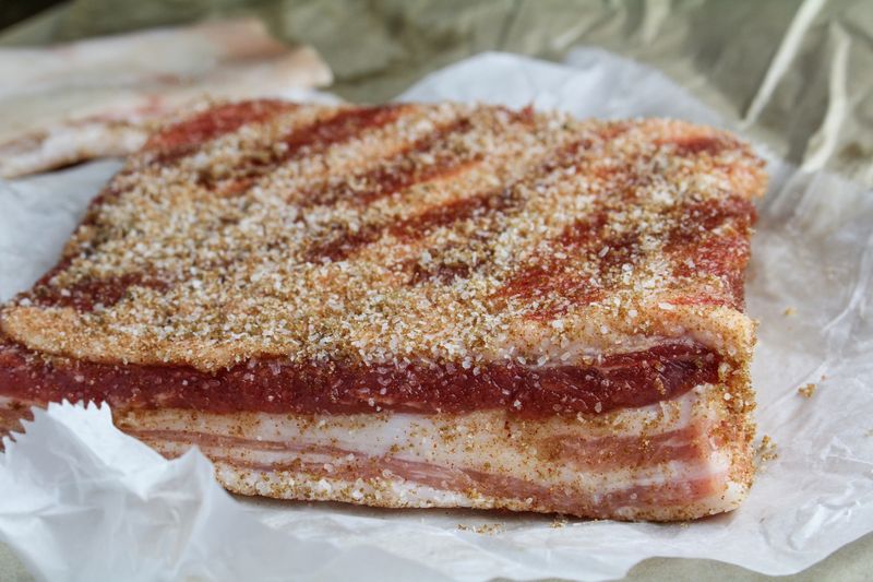 Pork belly slabs
