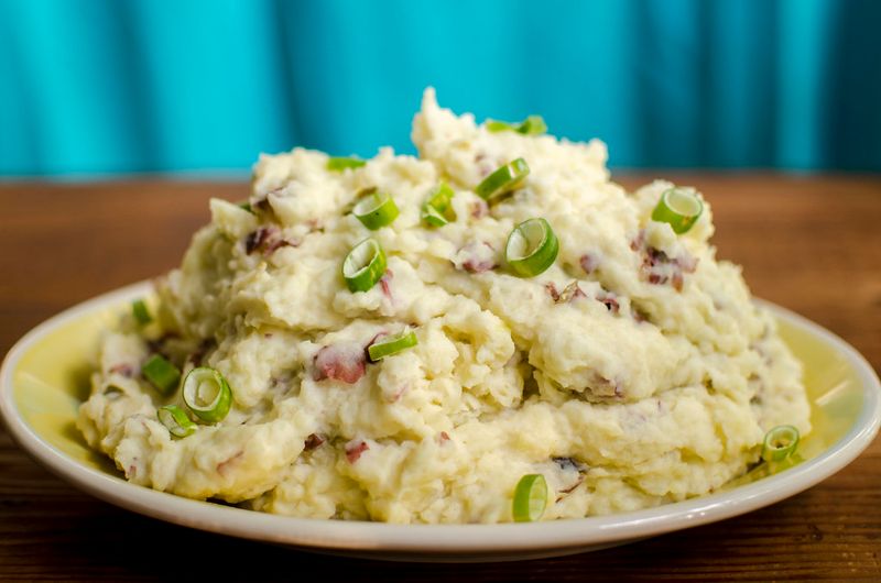 Microwaved mashed potatoes