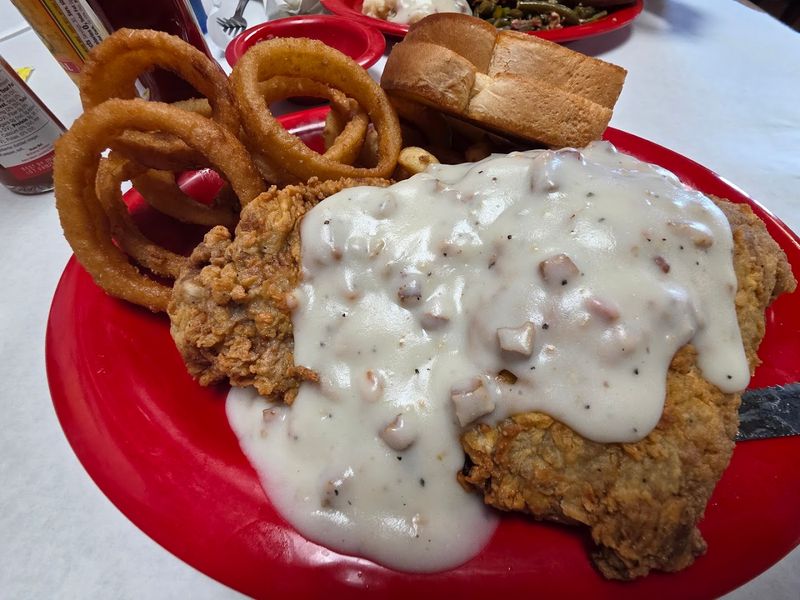 Chicken Fried Steak So Big It Covers the Platter