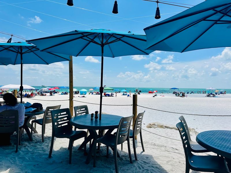 Outdoor Patio Seating Right in the Sand