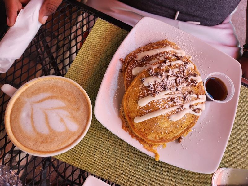 Pumpkin Pancakes With Cream Cheese Frosting