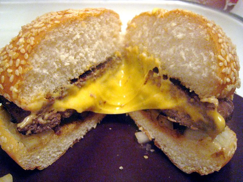 Cheese-stuffed burgers