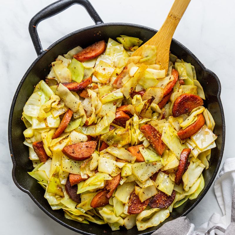 Cabbage and sausage