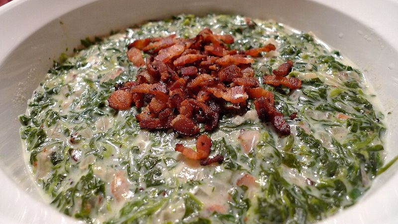 Creamed spinach