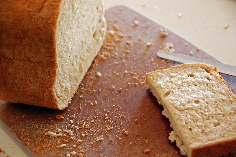 White bread with sugar