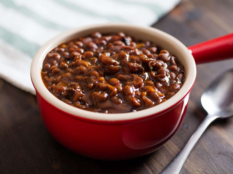 Slow-cooked beans