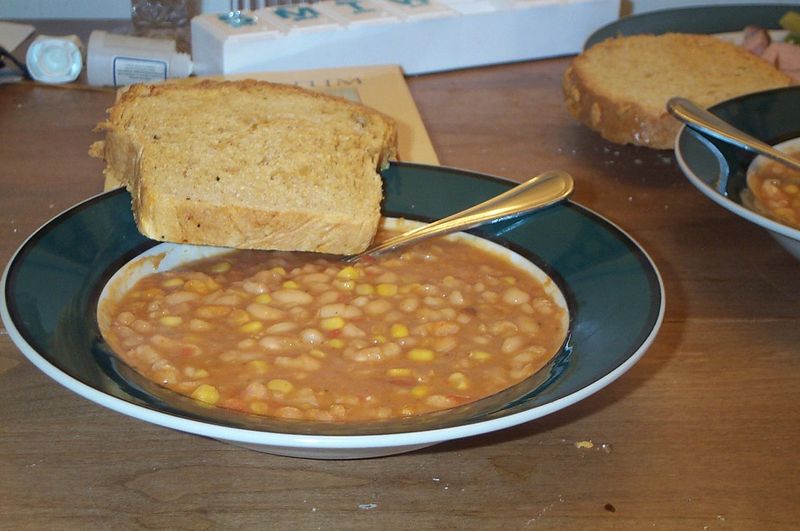Beans and bread