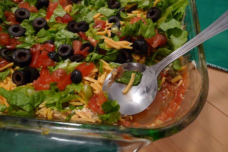 Seven layer dip