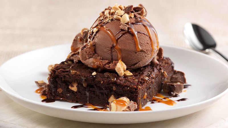 Brownie sundaes