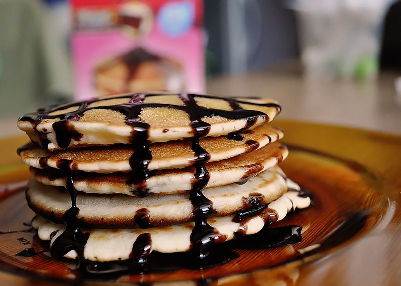 Pancakes with syrup