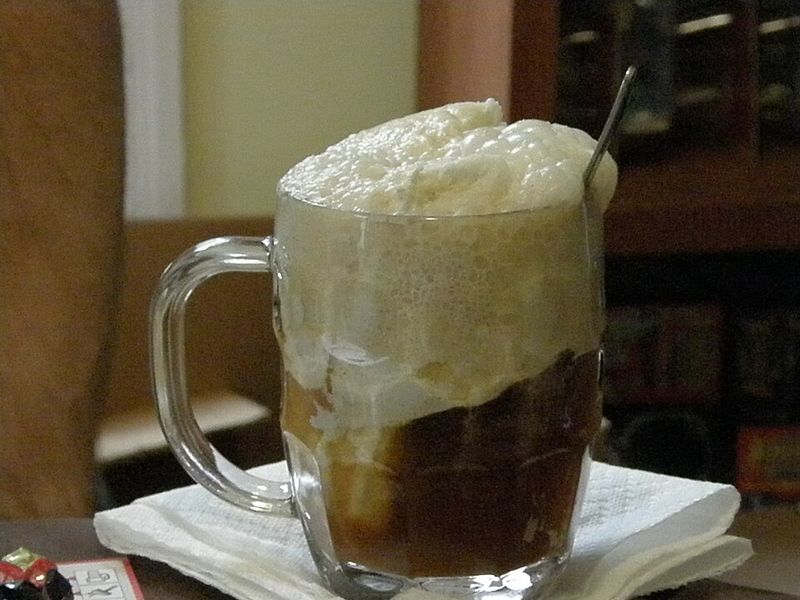 Root beer float