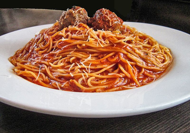 Spaghetti and meatballs