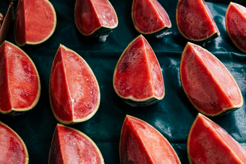 Watermelon with salt