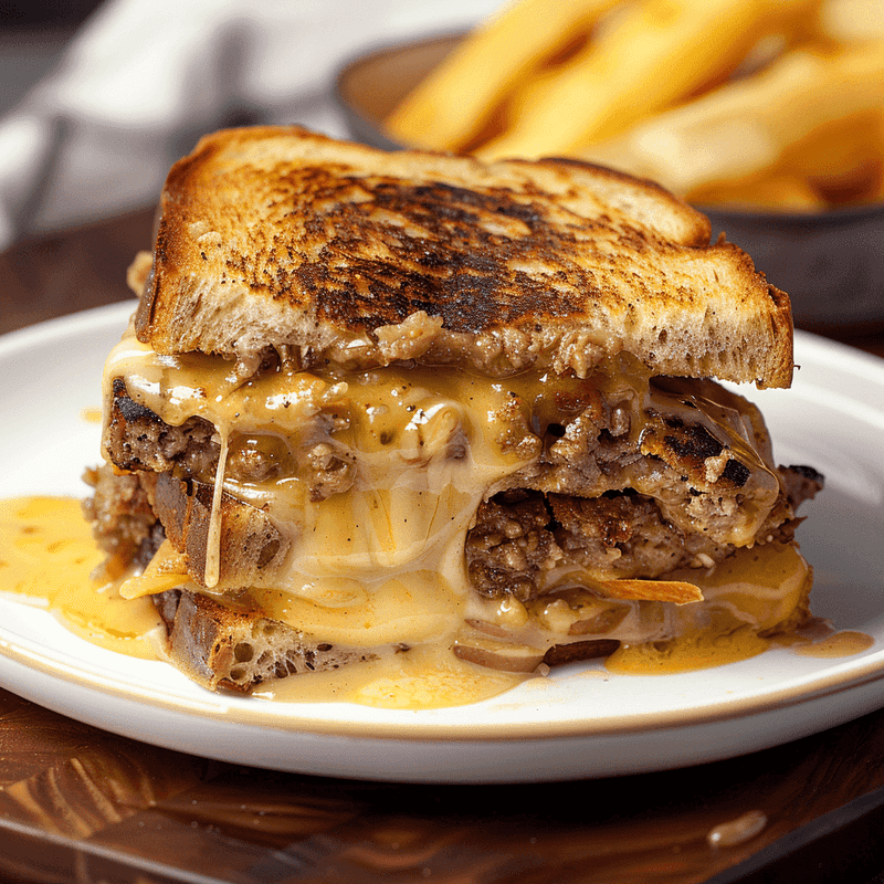 Patty melts with gravy