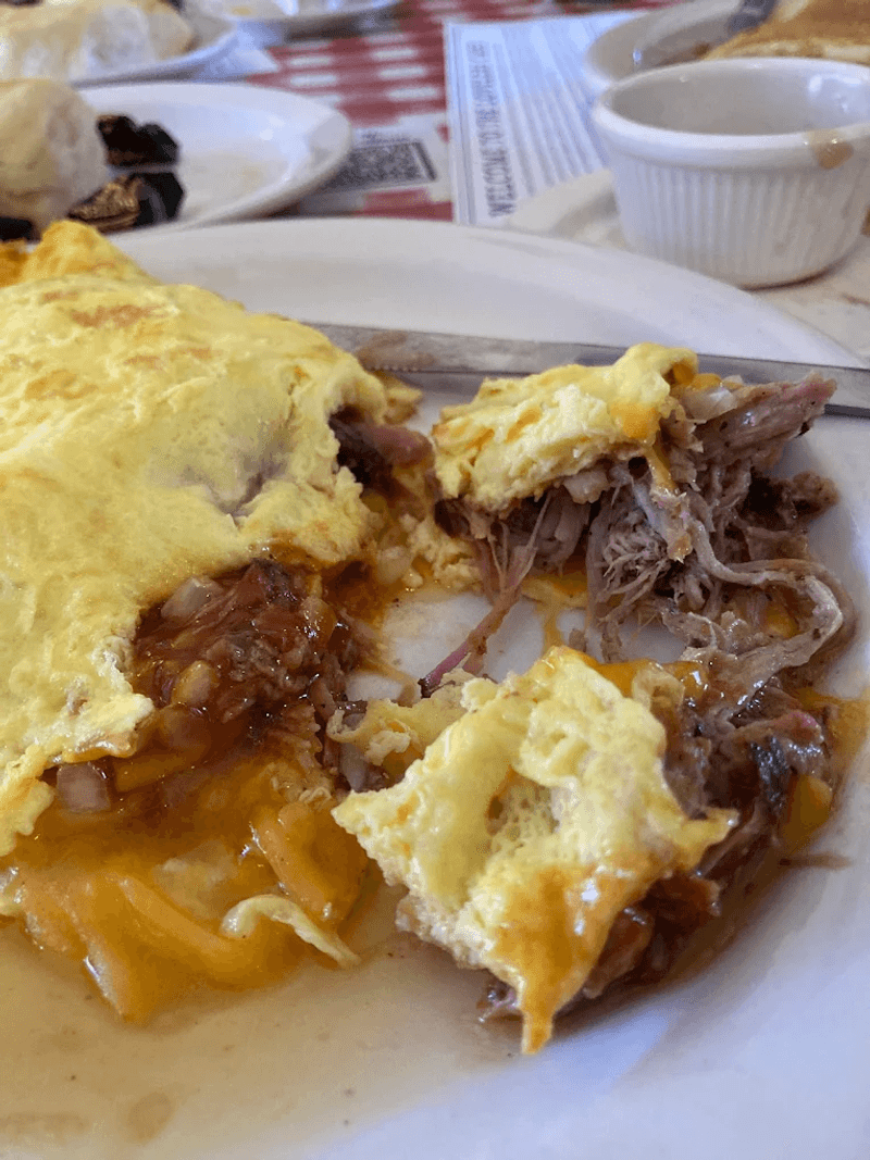 The Pulled Pork BBQ Omelet