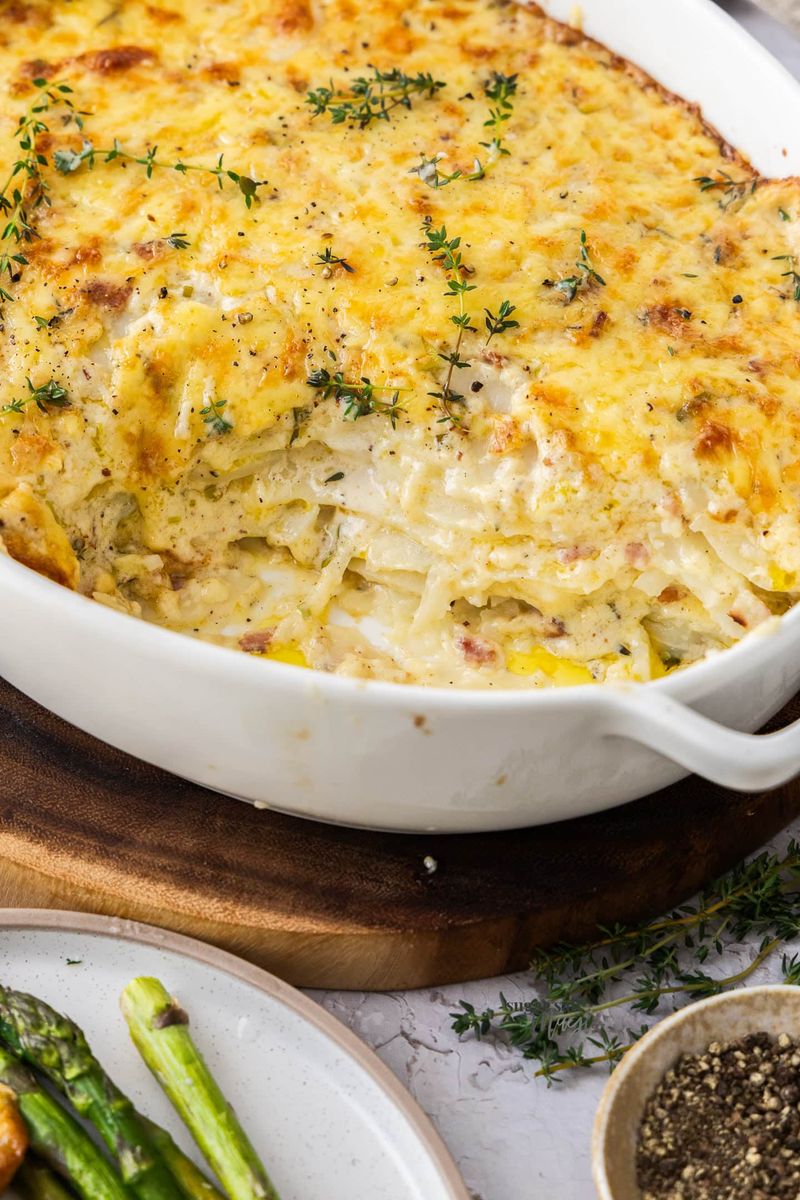 Cheesy potato bake