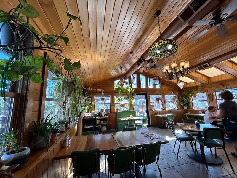 The Atmosphere: Stained Glass, Wood Decor, and Tiffany Lamps