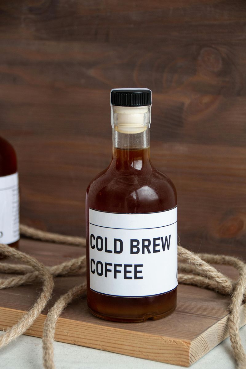 Cold brew coffee bottles