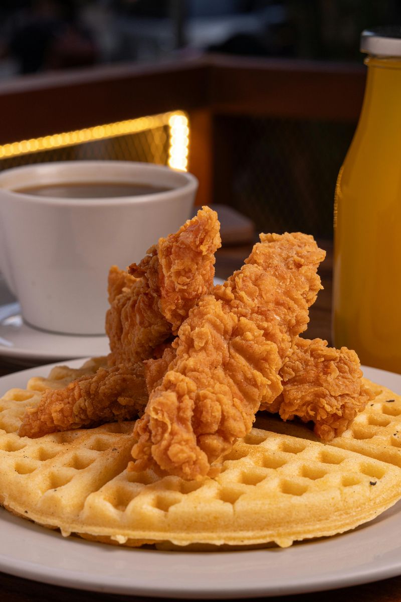 Chicken and waffles