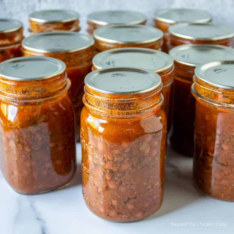 Canned chili