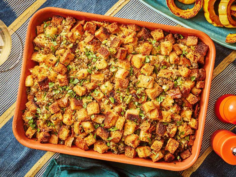 20 Foods People Only Remember Because Someone Else Always Made Them Better 6 Holiday stuffing