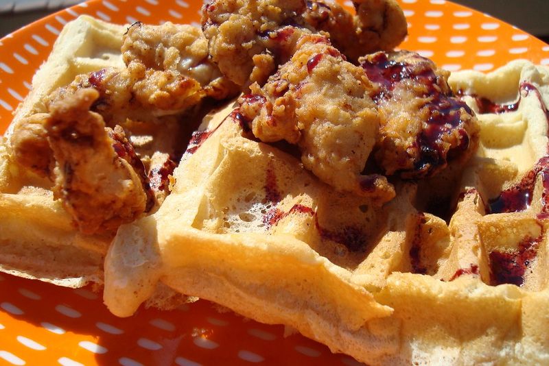Chicken and waffles