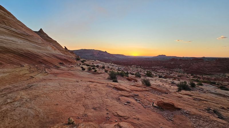 Sunrise and Sunset at the Vermilion Cliffs Viewpoint