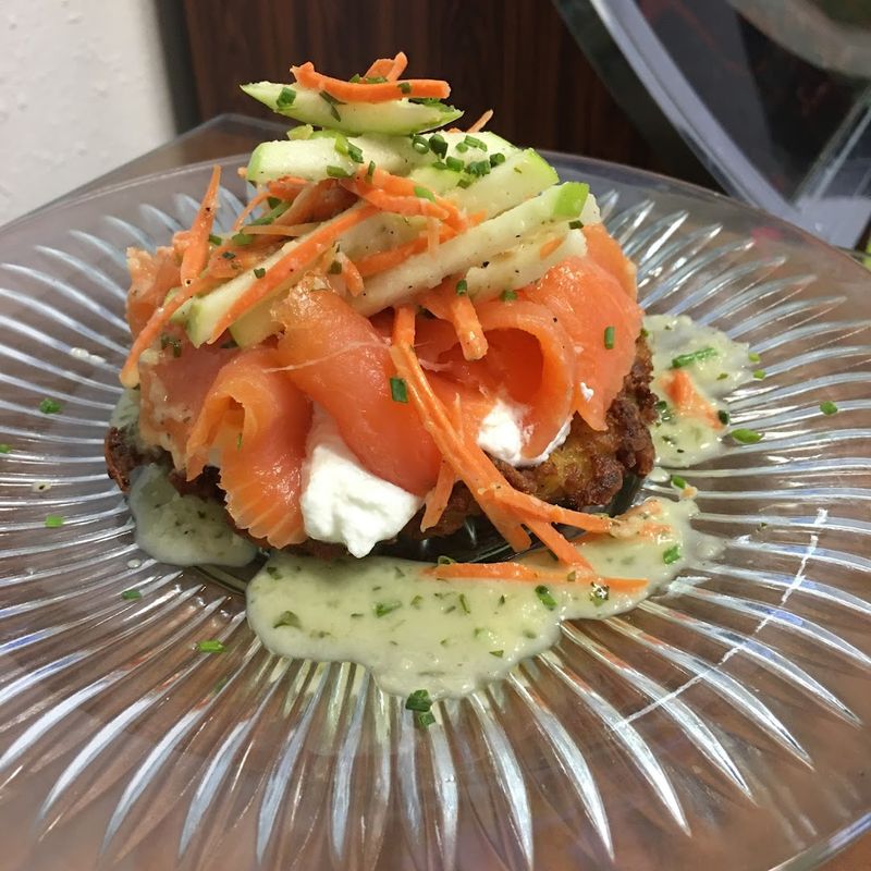 Salmon Benedict and Latkes Worth the Trip