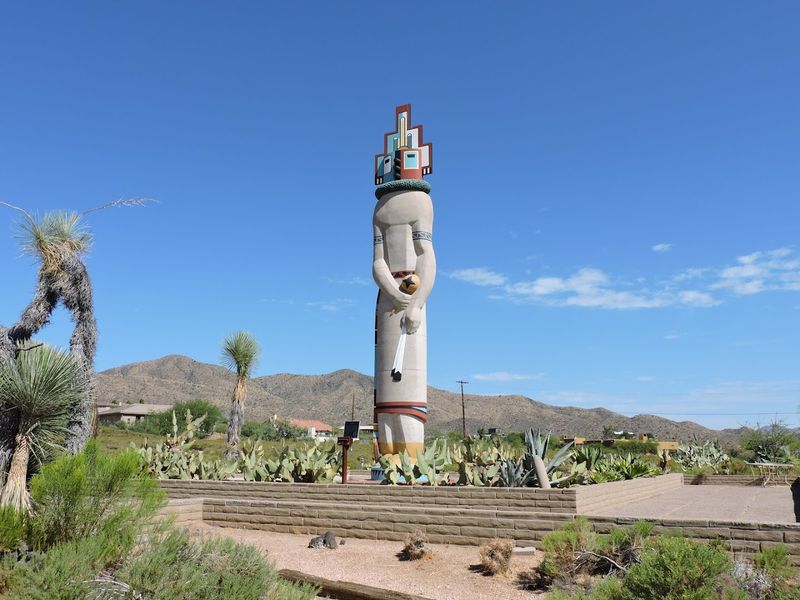 This Arizona Landmark Is Home to the World's Largest Kachina Doll Statue 6 Lovingly Maintained by the Local Fire Department