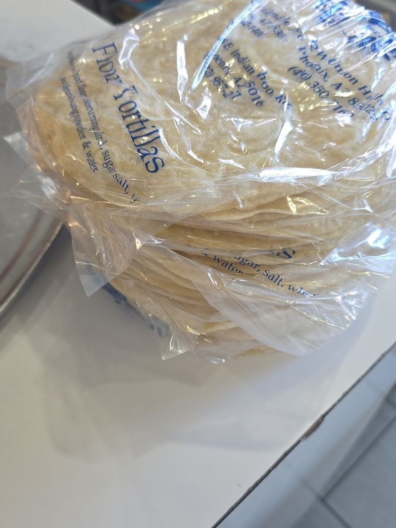 Handmade Flour Tortillas Straight from the Kitchen