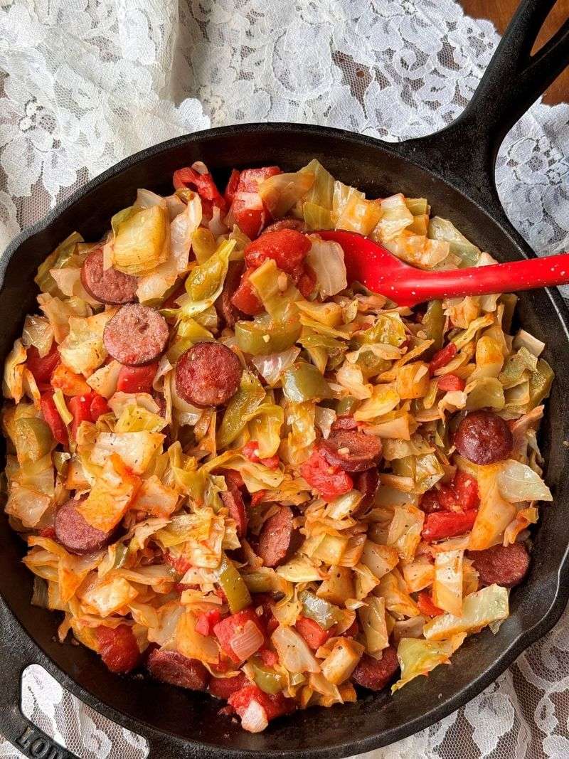 Cabbage and sausage