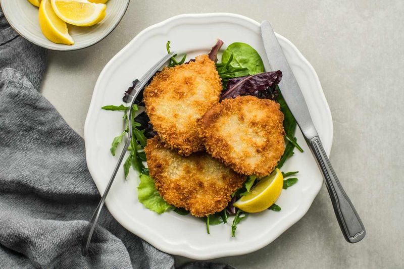 Breaded veal cutlet