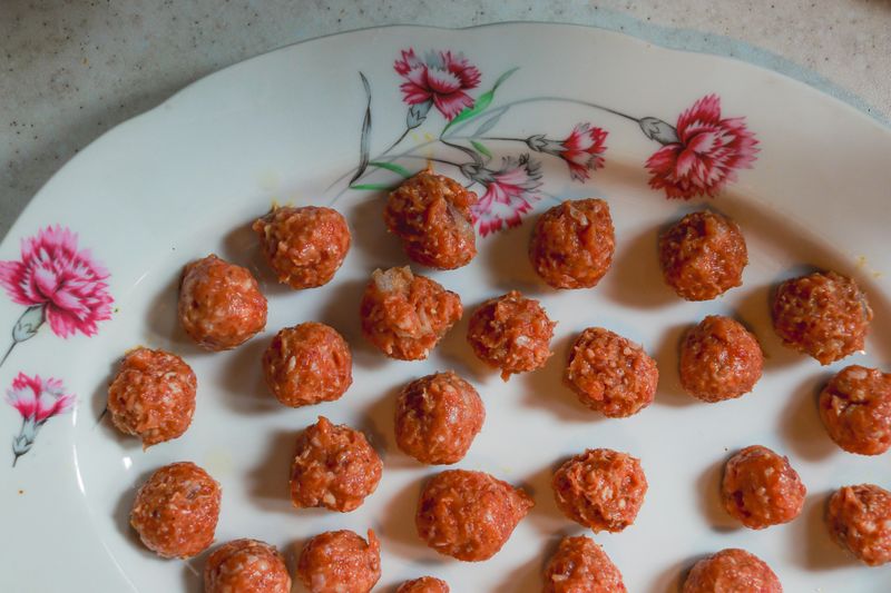Store-bought meatballs