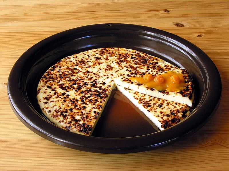 Cheese with jam