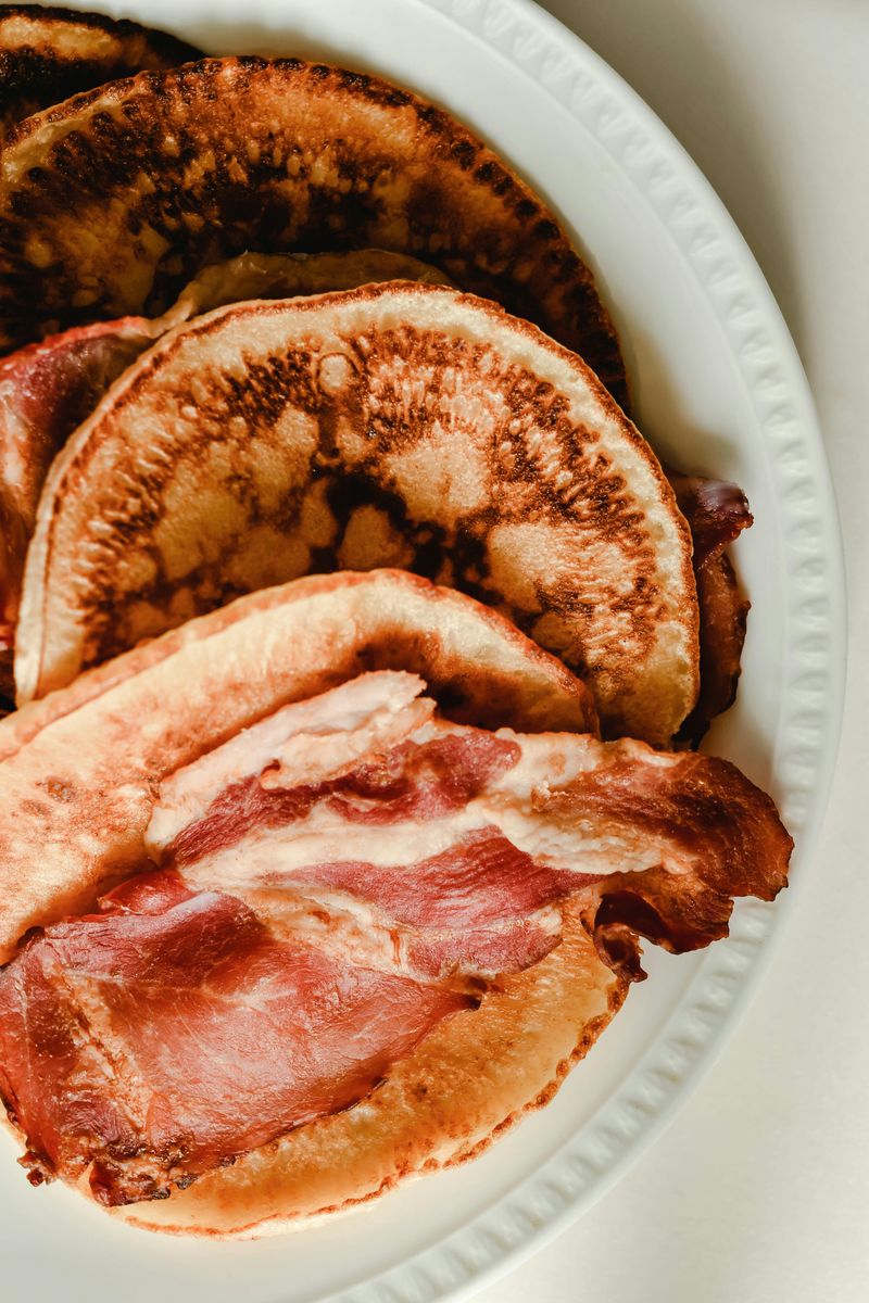 Pancakes with bacon