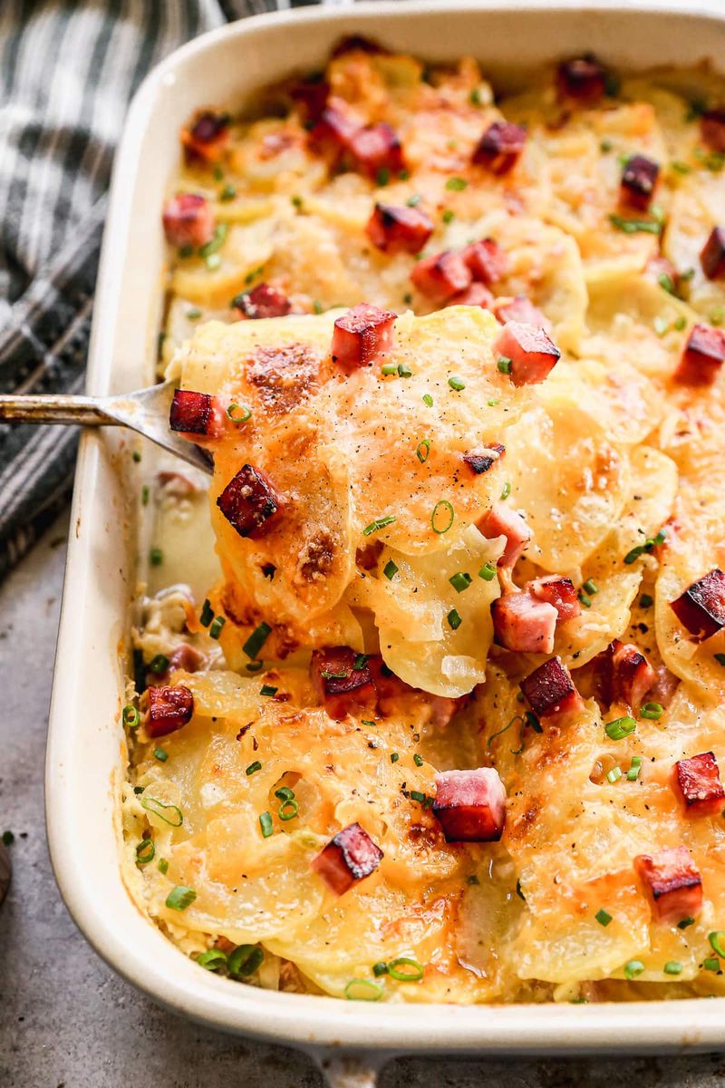 Ham and scalloped potatoes