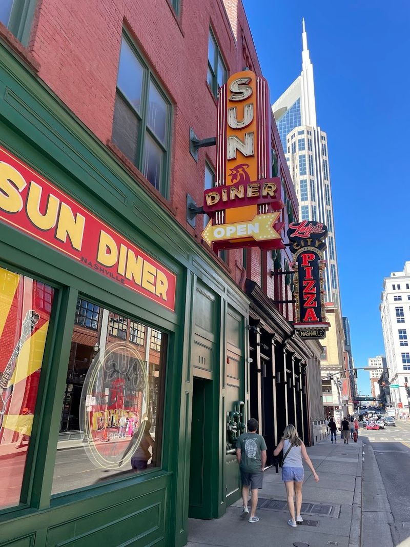 10 Tennessee Breakfast Cafes Where the Biscuit Basket Keeps Tables Full 4 Sun Diner - Nashville, Tennessee