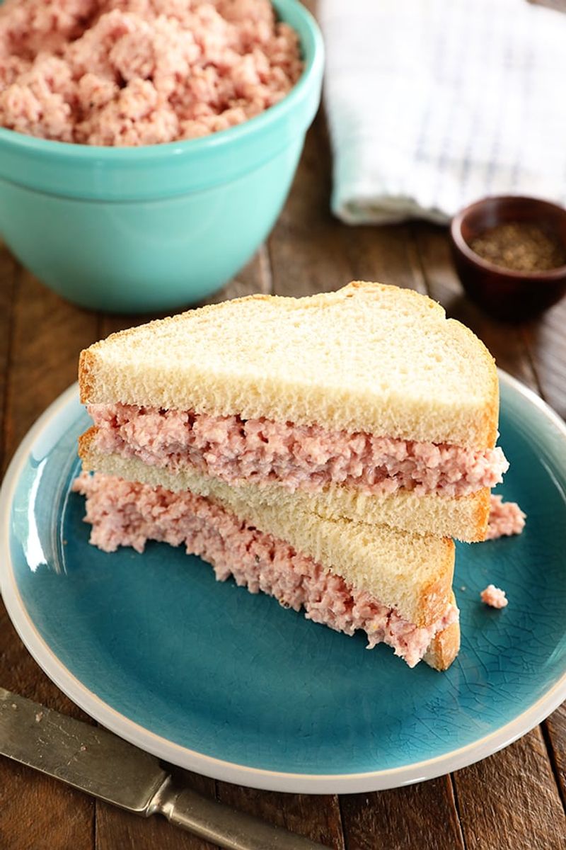Potted meat sandwiches