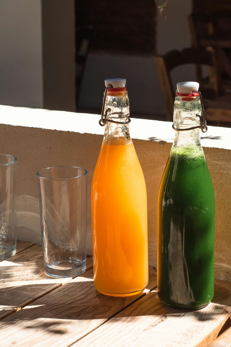 Juice bottles
