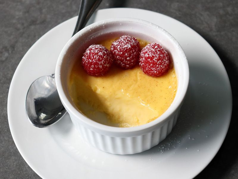 Baked custard