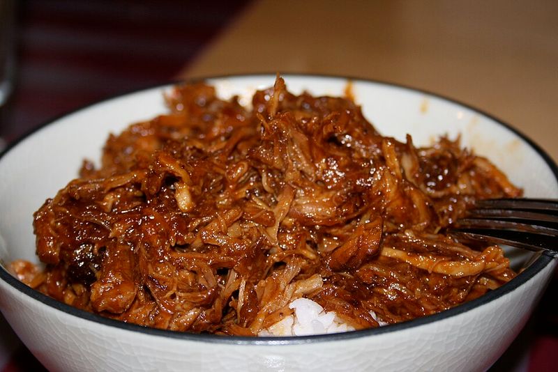 Pulled pork (slow smoked)