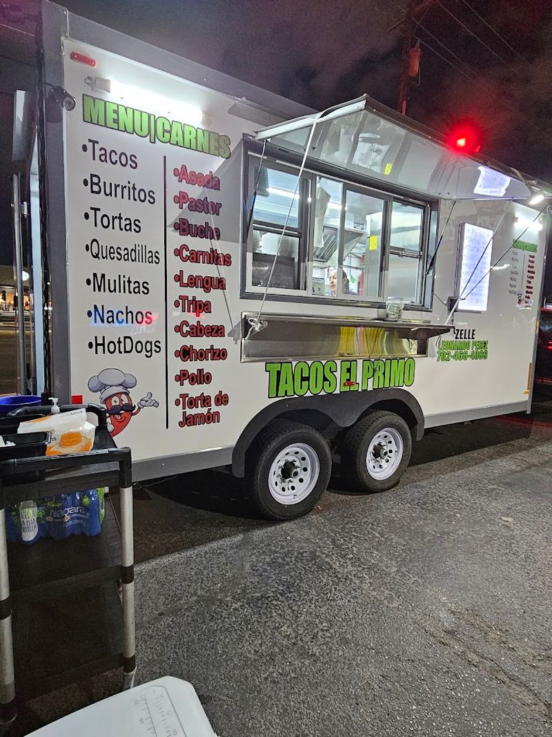 11 Nevada Taco Trucks That Locals Keep Coming Back To After Dark 9 Tacos El Primo - Las Vegas, Nevada